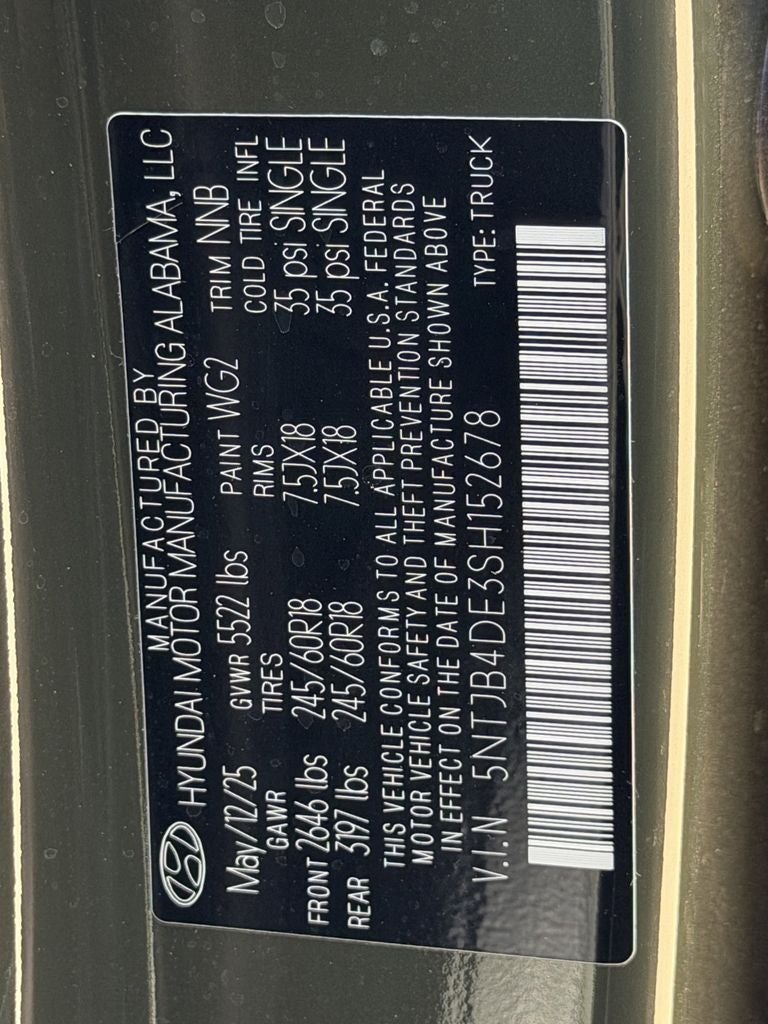 2025 Hyundai Santa Cruz SEL