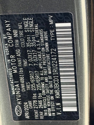 2024 Hyundai Tucson Hybrid Blue