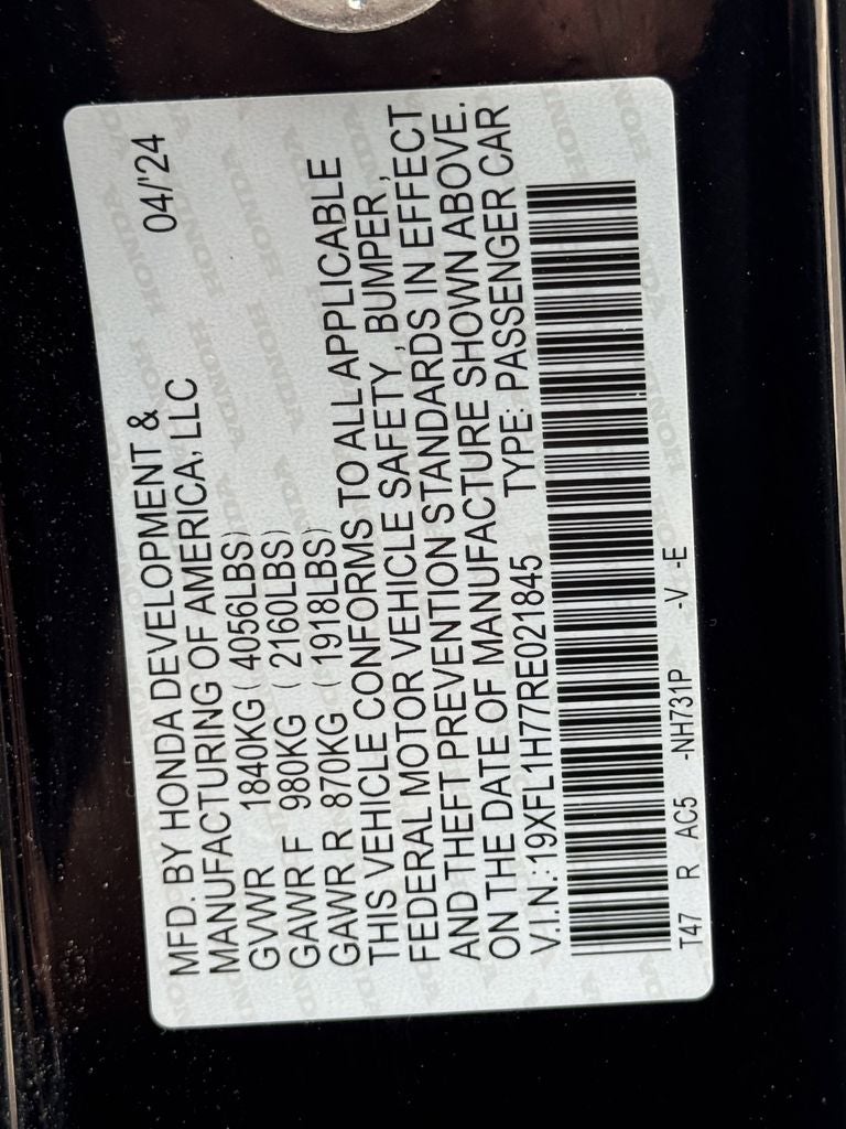 2024 Honda Civic Hatchback EX-L