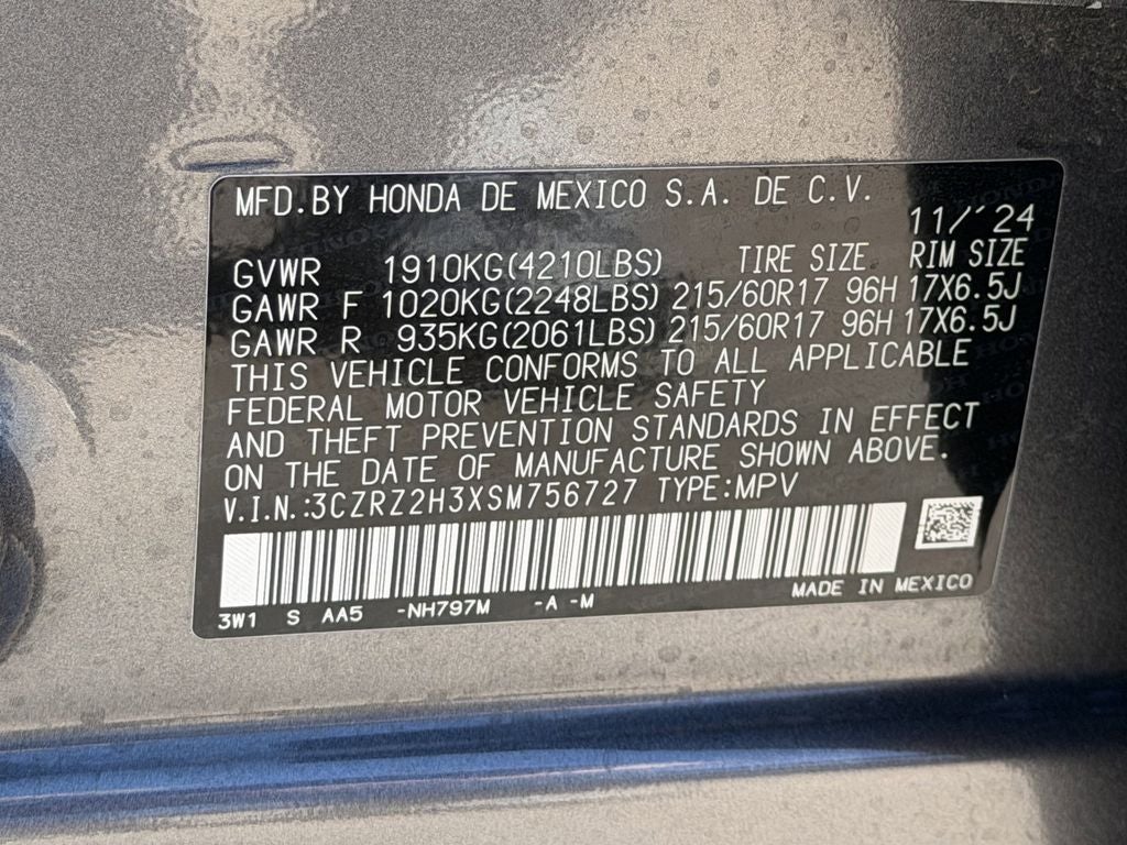 2025 Honda HR-V AWD LX