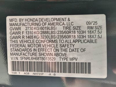 2026 Honda Odyssey EX-L