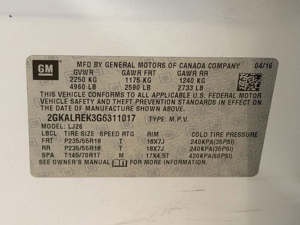 2016 GMC Terrain Denali