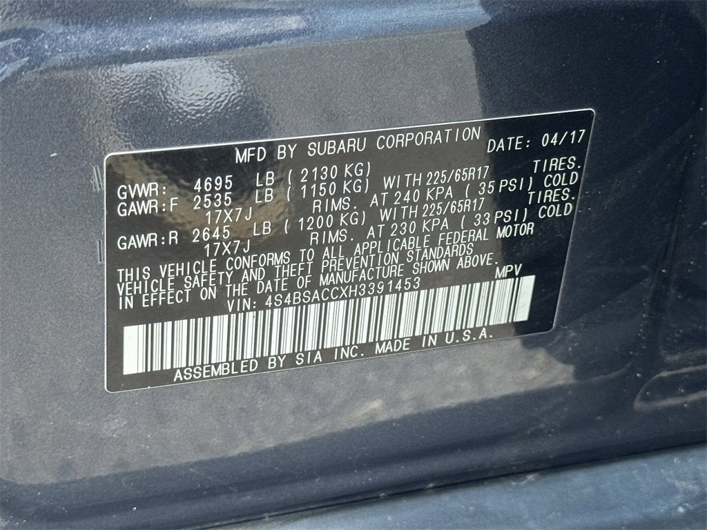 2017 Subaru Outback Premium