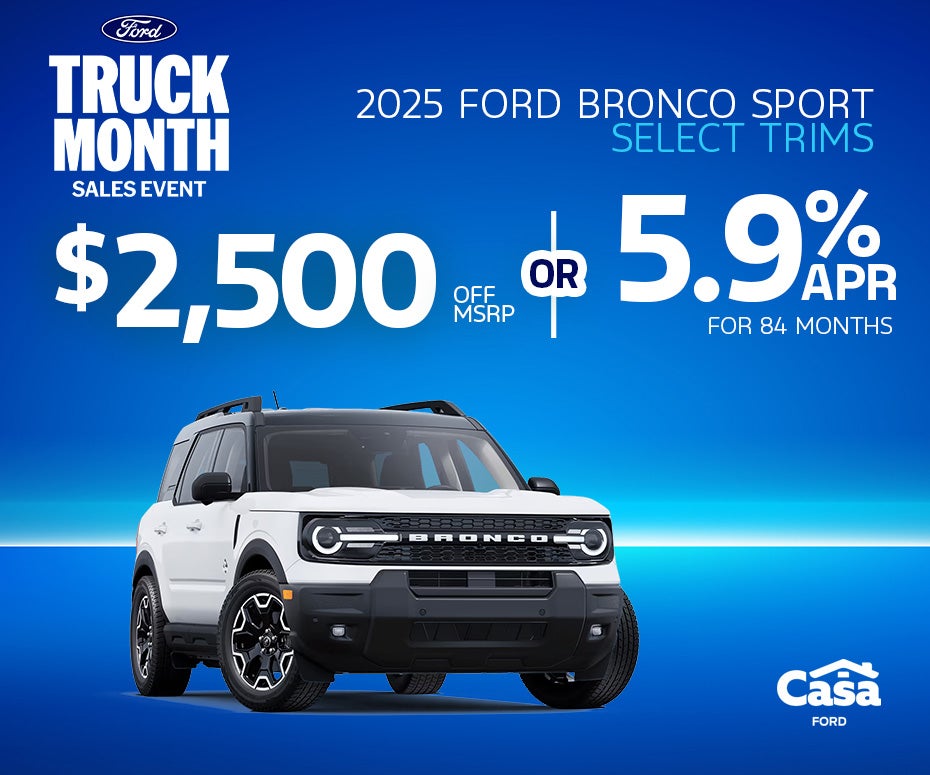 2025 Ford Bronco Sport Select Trims